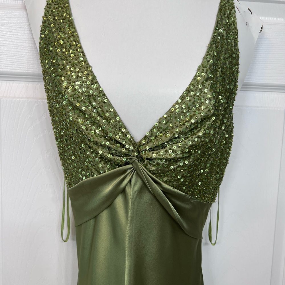 Cache Green Floor Length Gown - image 1